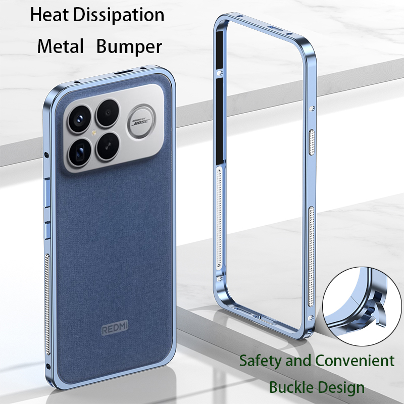 Metal Bumper Aluminum Frame Case - POCO F8 Pro 용 알루미늄 합금