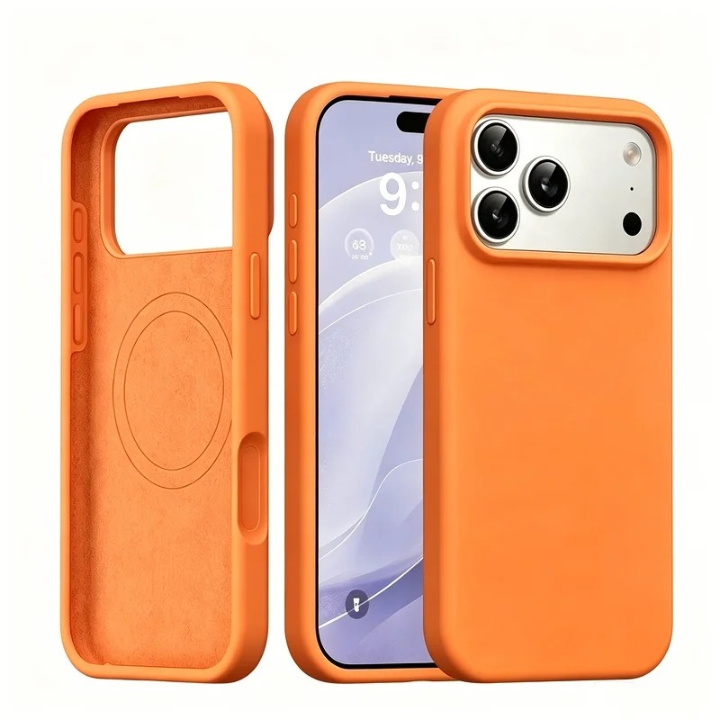 Liquid Silicone Magnetic Phone Case - 아이폰 18, 17 Pro, 17 Pro
