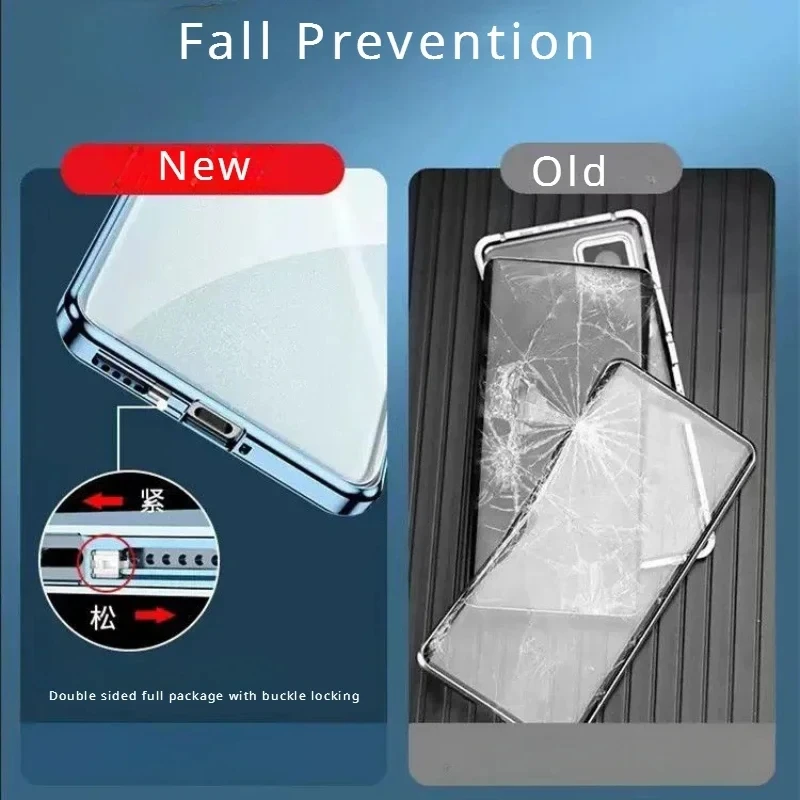 Anti Spy Privacy Glass Case - OPPO Find X5, X8 Pro용 안티