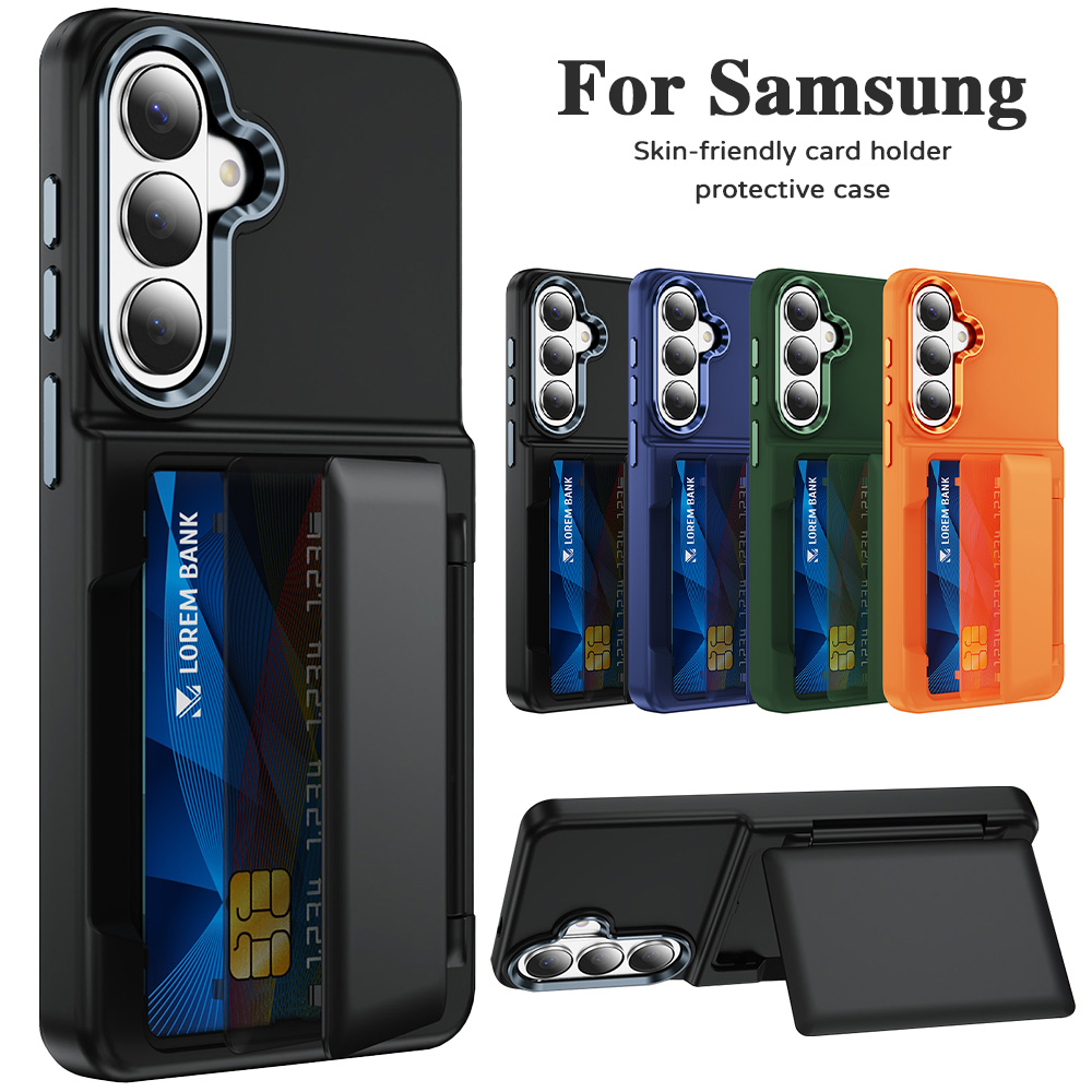 Leather Wallet Card Holder Phone Cover - 삼성 갤럭시 S26 S25 S24 S23