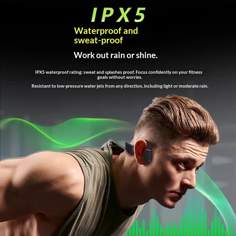 창의적인 방수 골전도 이어폰, 저지연 무선 스포츠 블루 - Earphones 리뷰 및 가격