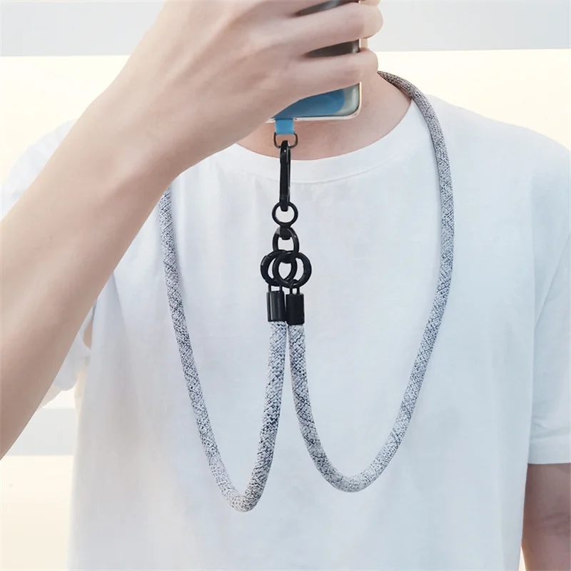 8MM x 120CM 굵은 긴 휴대 전화 매는 밧줄 유 - Crossbody Lanyard Neck Strap Case 리뷰 및 가격