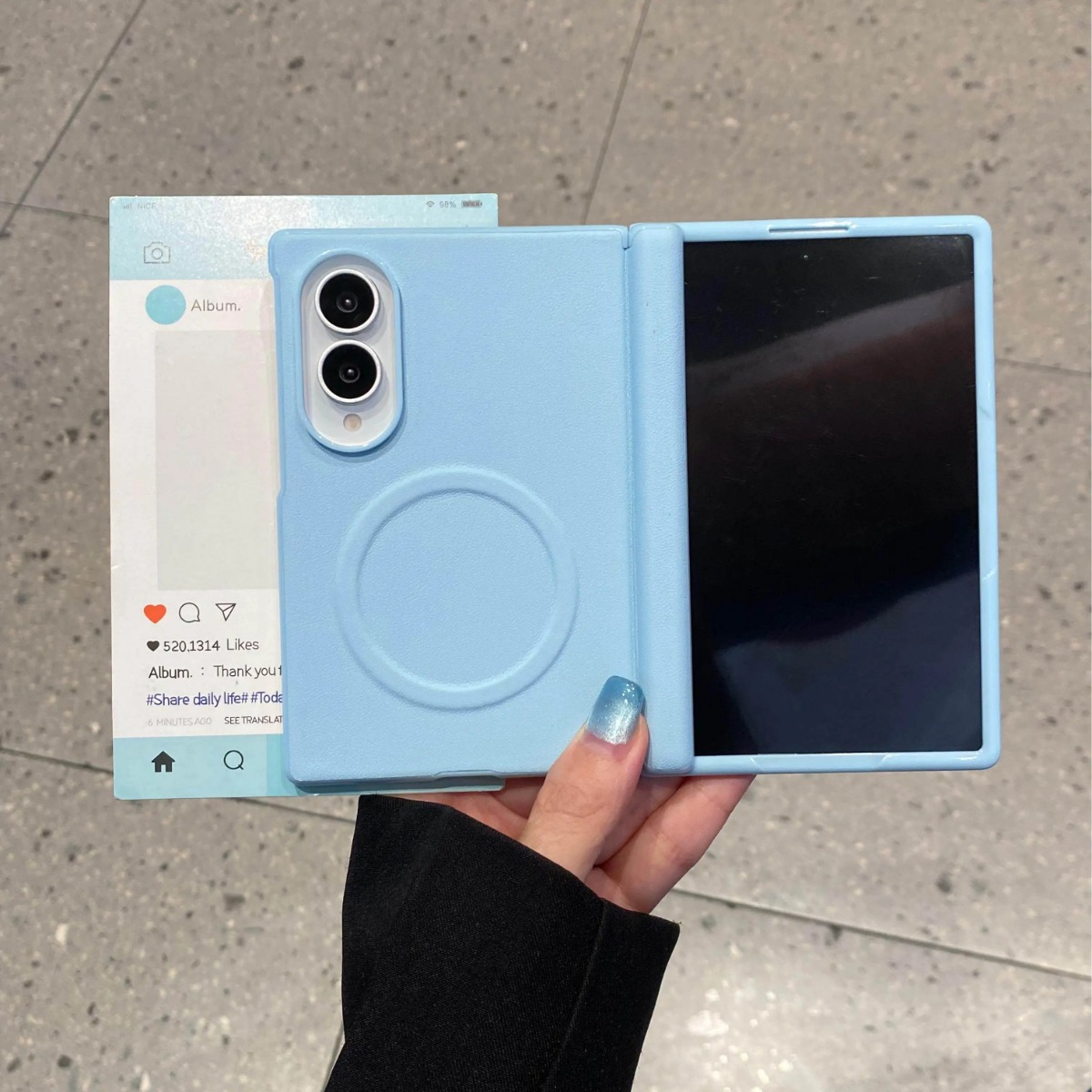 캔디 컬러 무광 가죽 마그세이프 케이스 (삼성 갤럭시  - Screen Protectors 리뷰 및 가격