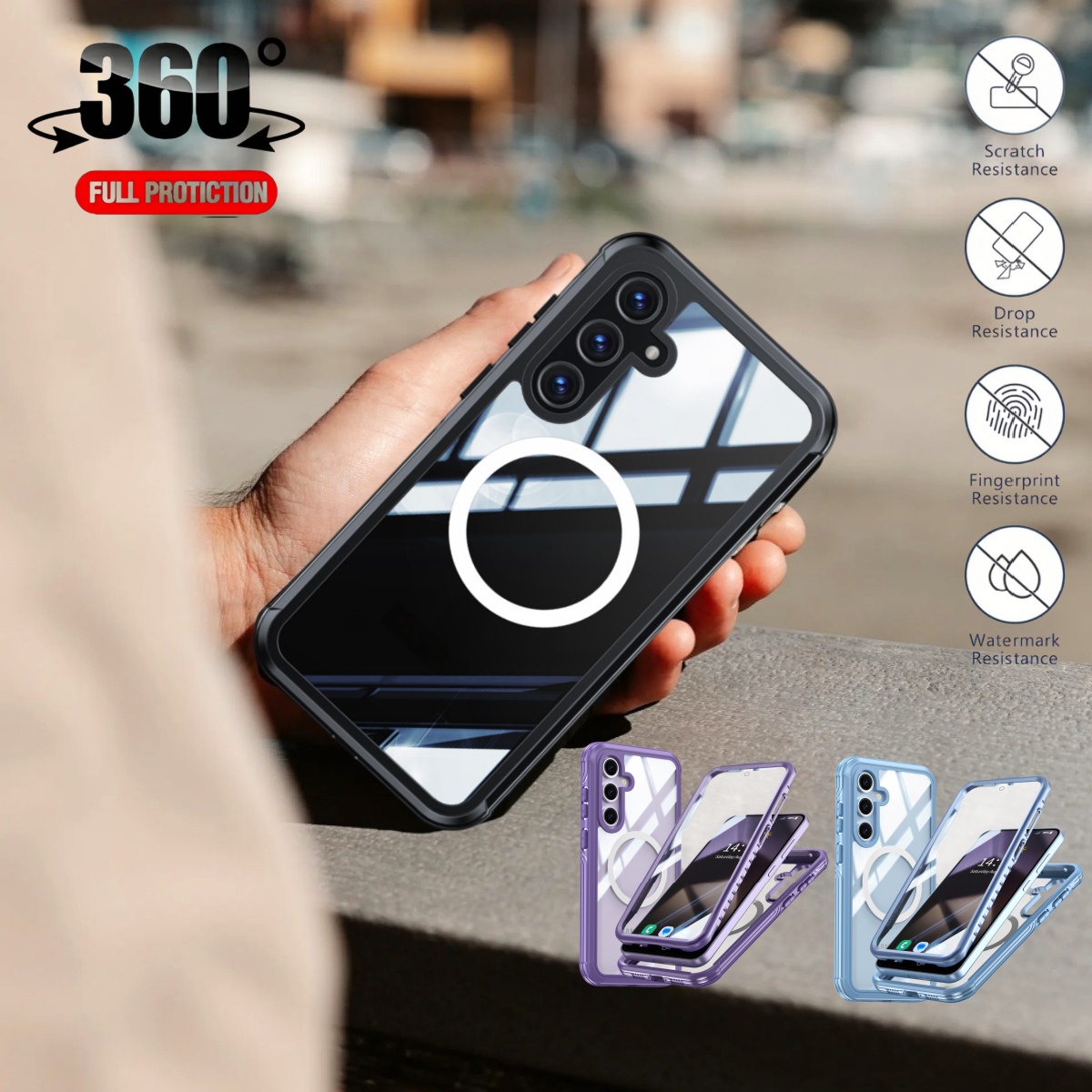 360 °   삼성 A57 A17 A36 A56 A37 - Heavy Duty 360 Full Body Protective Case 리뷰 및 가격