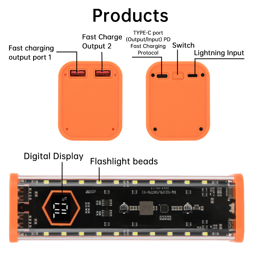 8*21700 배터리 케이스 22.5W 고속 충전 DI - Power Banks 리뷰 및 가격
