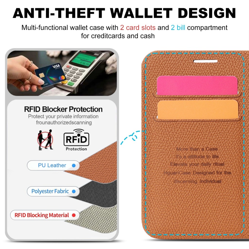 아이폰용 2-in-1 분리형 지갑형 휴대폰 케이스, 손 - Leather Wallet Card Holder Phone Cover 리뷰 및 가격