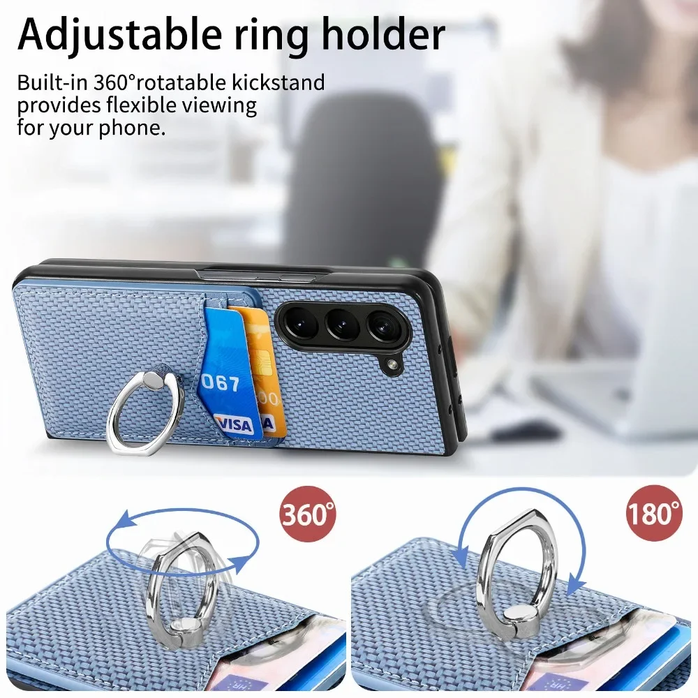 삼성 갤럭시 Z 폴드 7 6 5 4 3 2 5G용 PU - Leather Wallet Card Holder Phone Cover 리뷰 및 가격