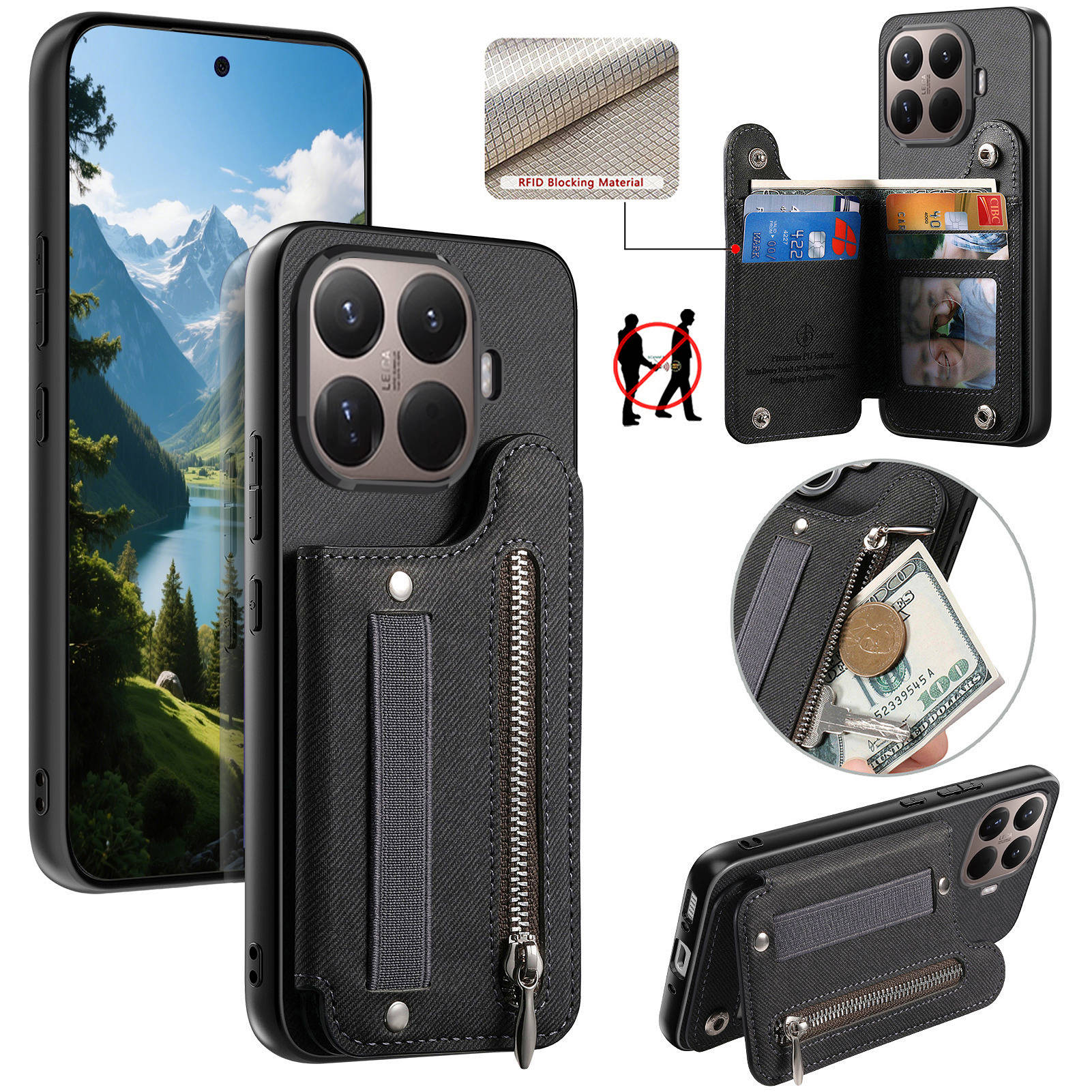Xiaomi 17T 17TPro 15T 15TPro 충 - Leather Wallet Card Holder Phone Cover 리뷰 및 가격