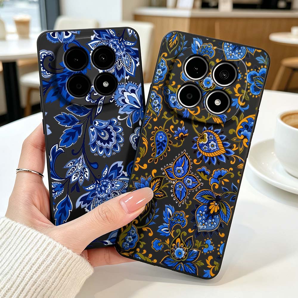 빈티지 디자인 꽃무늬 샤오미 레드미 노트 15 14 1 - Vintage Floral Pattern Soft Case 리뷰 및 가격